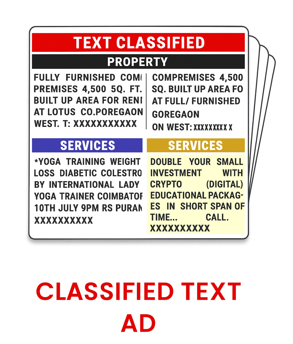 Classifieds Ad